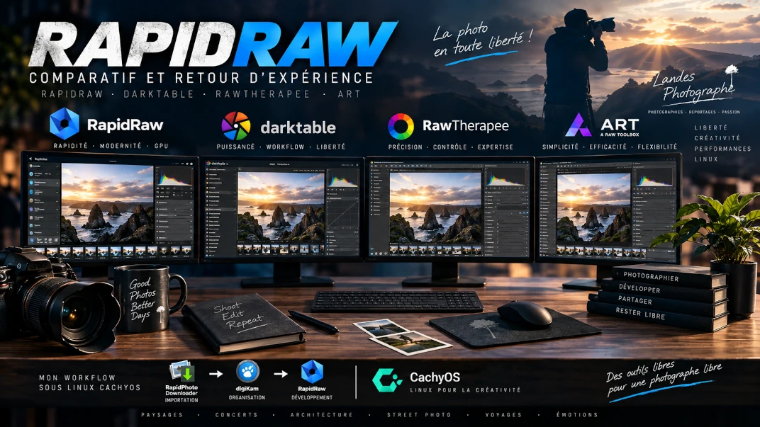 RapidRaw : mon regard de photographe face à Darktable, RawTherapee et ART
