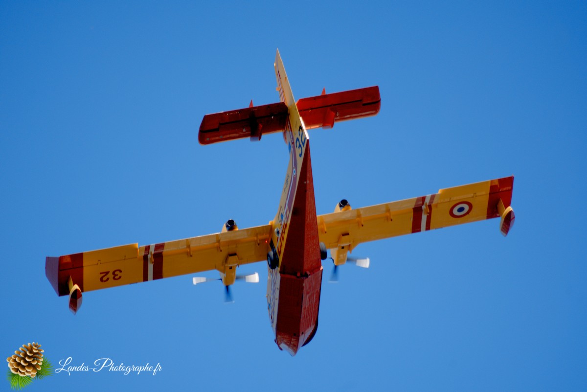 ✈️ Ballet Aérien à Soustons : L’Entraînement Impressionnant des Canadairs sur le Lac