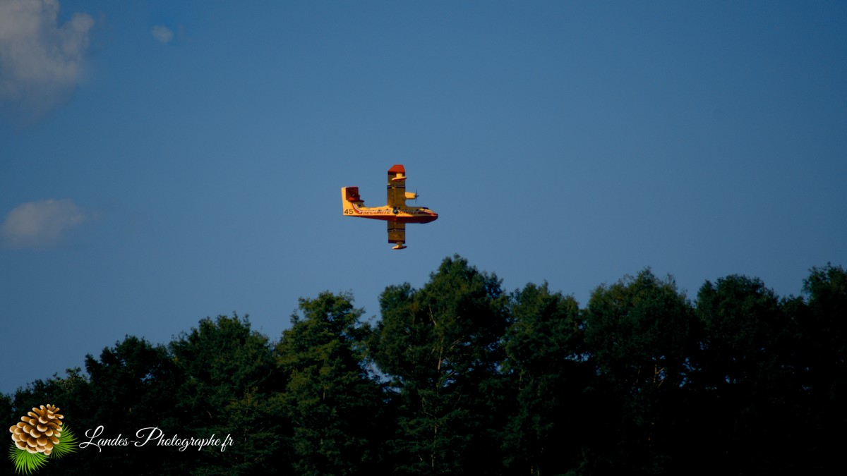 ✈️ Ballet Aérien à Soustons : L’Entraînement Impressionnant des Canadairs sur le Lac