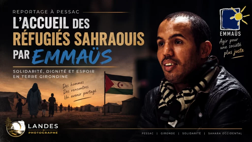 📸 Reportage à Pessac : l&rsquo;accueil des réfugiés sahraouis par Emmaüs 🤝