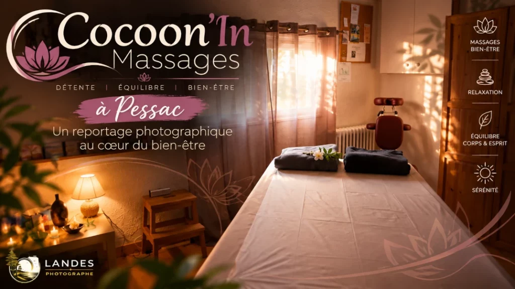 💆‍♂️ Cocoon&rsquo;In Massages à Pessac : un reportage photographique au cœur du bien-être