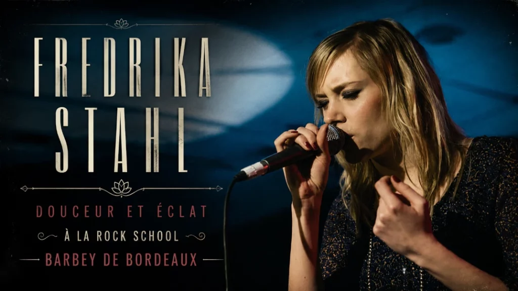 🎤 Fredrika Stahl : Douceur et Éclat à la Rock School Barbey de Bordeaux