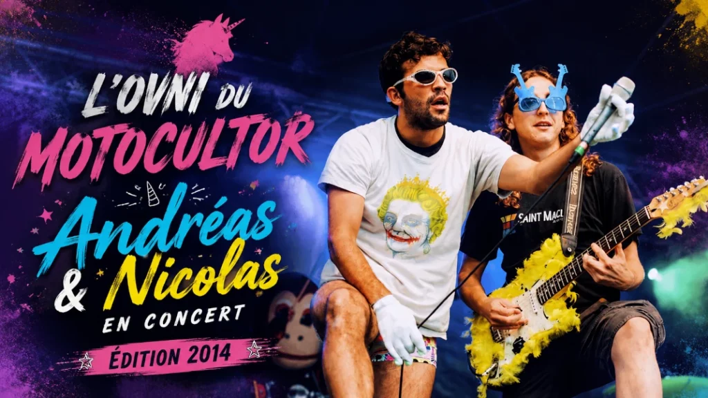 🦄 L&rsquo;Ovni du Motocultor : Andréas et Nicolas en concert (Édition 2014)