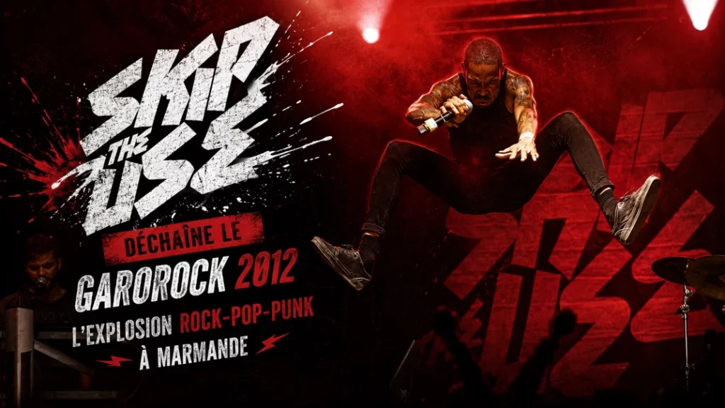 🎸 Skip The Use déchaîne le Garorock 2012 : L&rsquo;Explosion Rock-Pop-Punk à Marmande