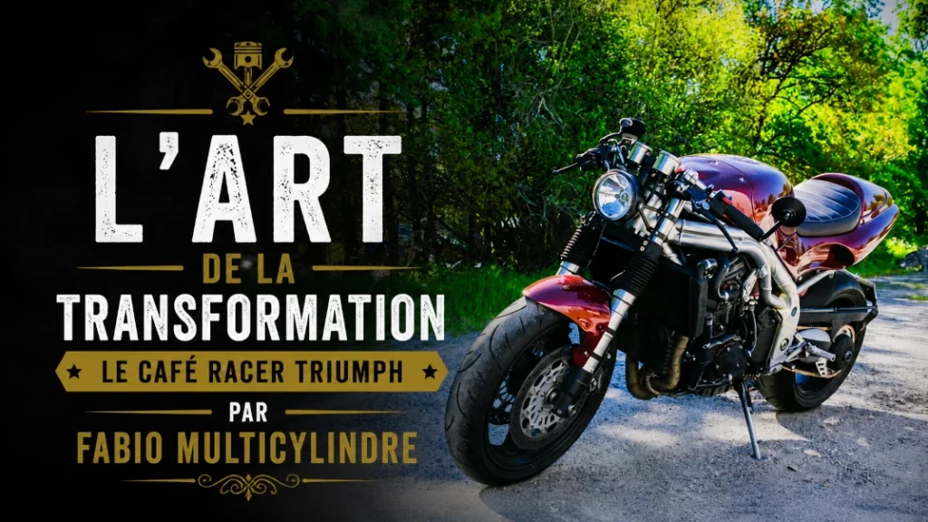 🛠️ L&rsquo;Art de la Transformation : Le Café Racer Triumph par Fabio Multicylindre