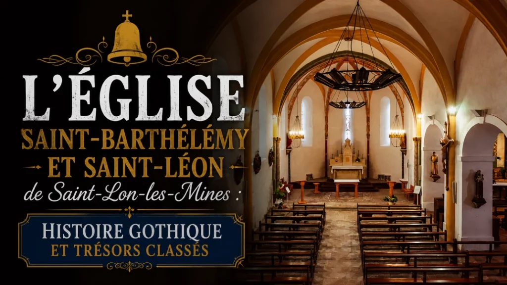🔔 L&rsquo;Église Saint-Barthélemy et Saint-Léon de Saint-Lon-les-Mines : Histoire Gothique et Trésors Classés