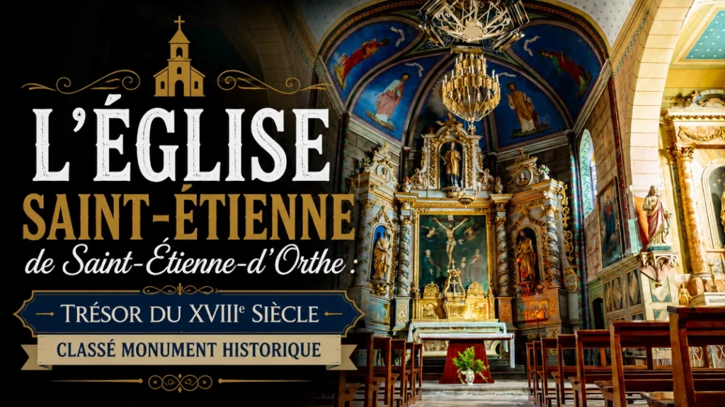⛪ L&rsquo;Église Saint-Étienne de Saint-Étienne-d&rsquo;Orthe : Trésor du XVIIIe Siècle classé Monument Historique