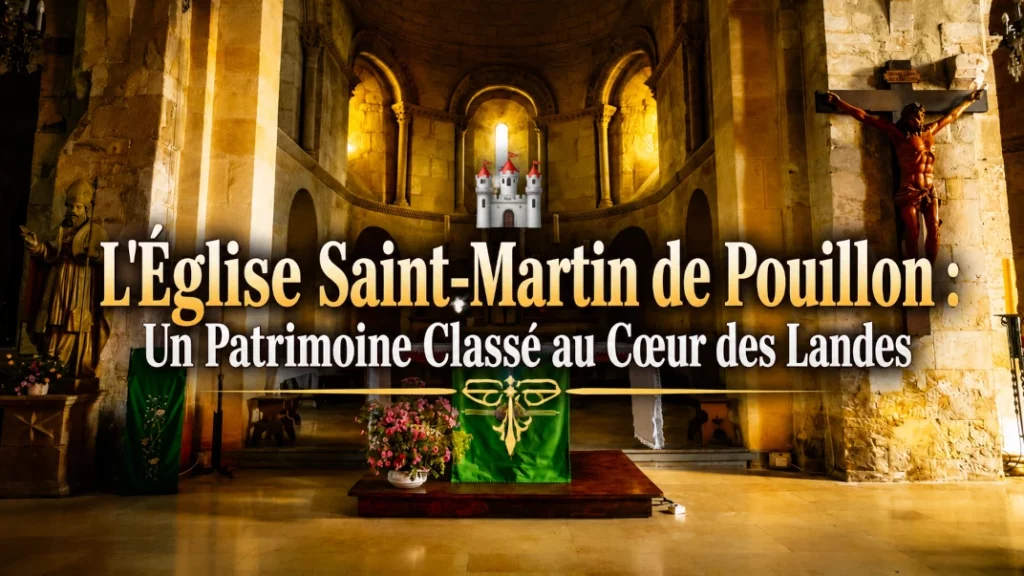 🏰 L&rsquo;Église Saint-Martin de Pouillon : Un Patrimoine Classé au Cœur des Landes