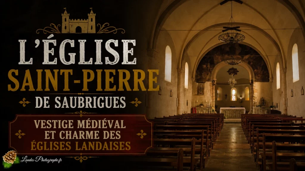 🏰 L&rsquo;Église Saint-Pierre de Saubrigues : Vestige Médiéval et Charme des Églises Landaises