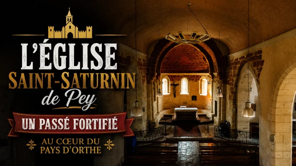 🏰 L&rsquo;Église Saint-Saturnin de Pey : Un Passé Fortifié au Cœur du Pays d&rsquo;Orthe