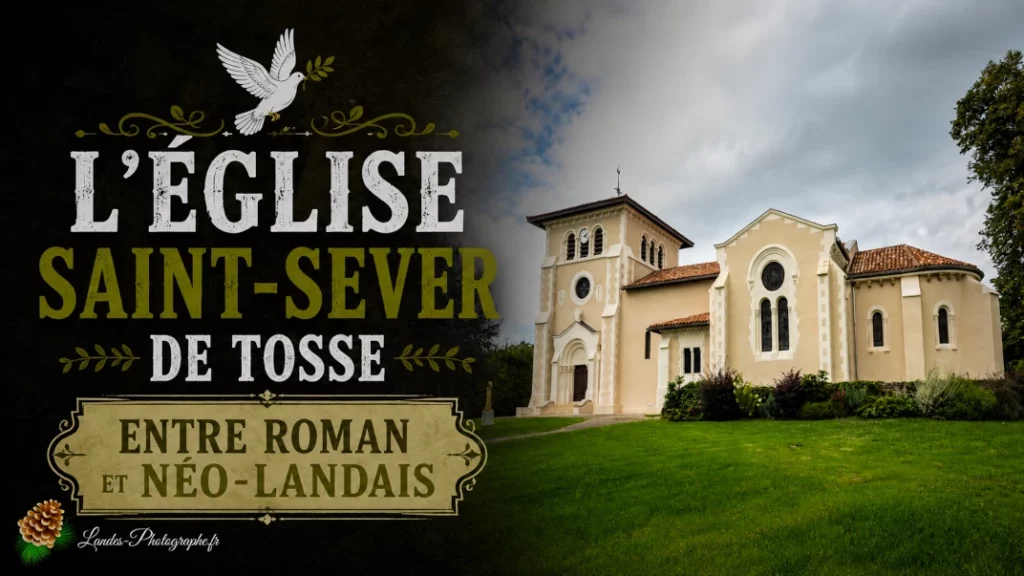 🕊️ L&rsquo;Église Saint-Sever de Tosse : Entre Roman et Néo-Landais