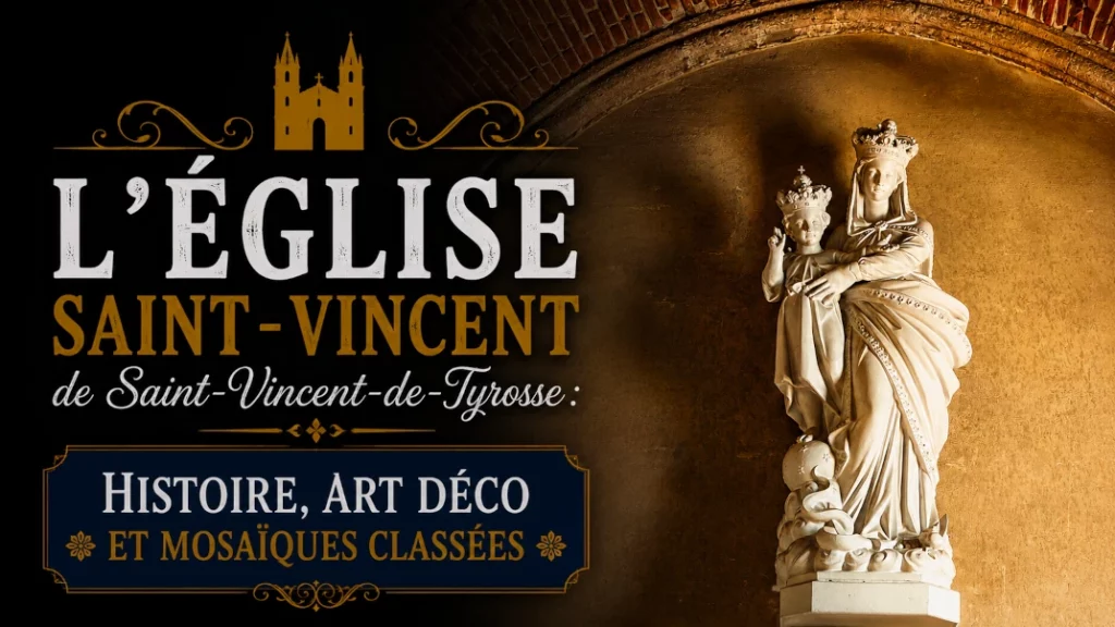 🏰 L&rsquo;Église Saint-Vincent de Saint-Vincent-de-Tyrosse : Histoire, Art Déco et Mosaïques Classées