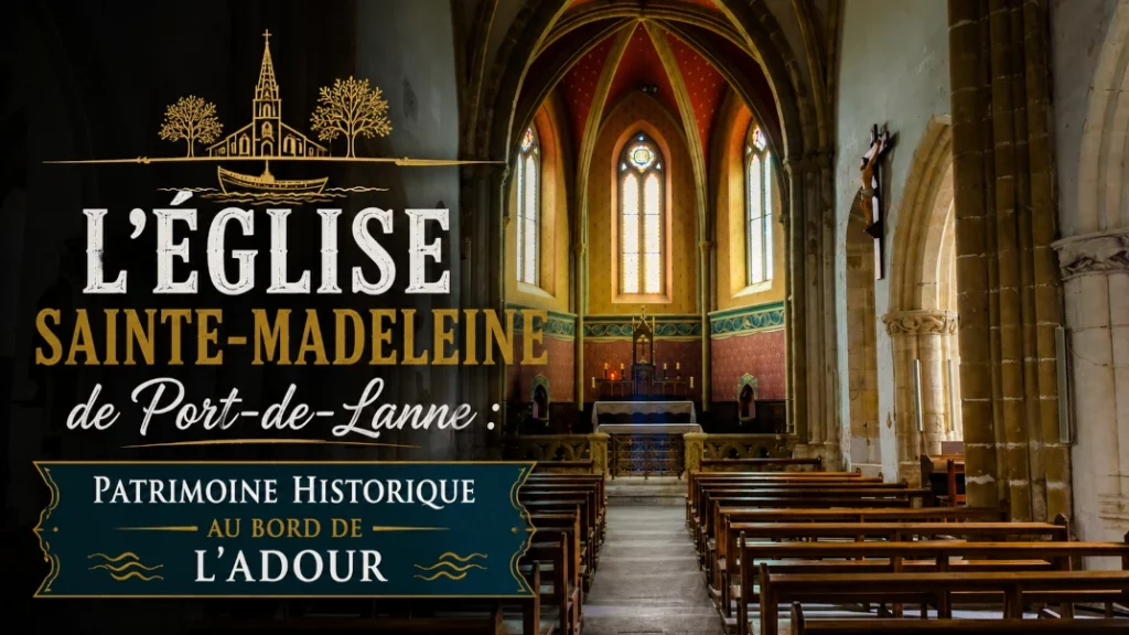 🛥️ L&rsquo;Église Sainte-Madeleine de Port-de-Lanne : Patrimoine Historique au Bord de l&rsquo;Adour