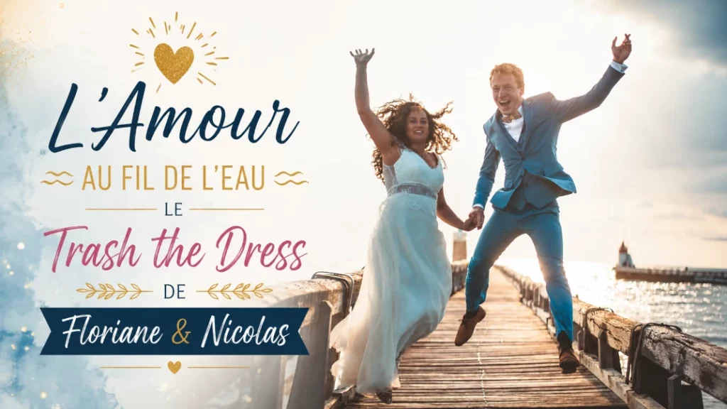 ✨ L’Amour au fil de l’eau : Le Trash the Dress de Floriane & Nicolas