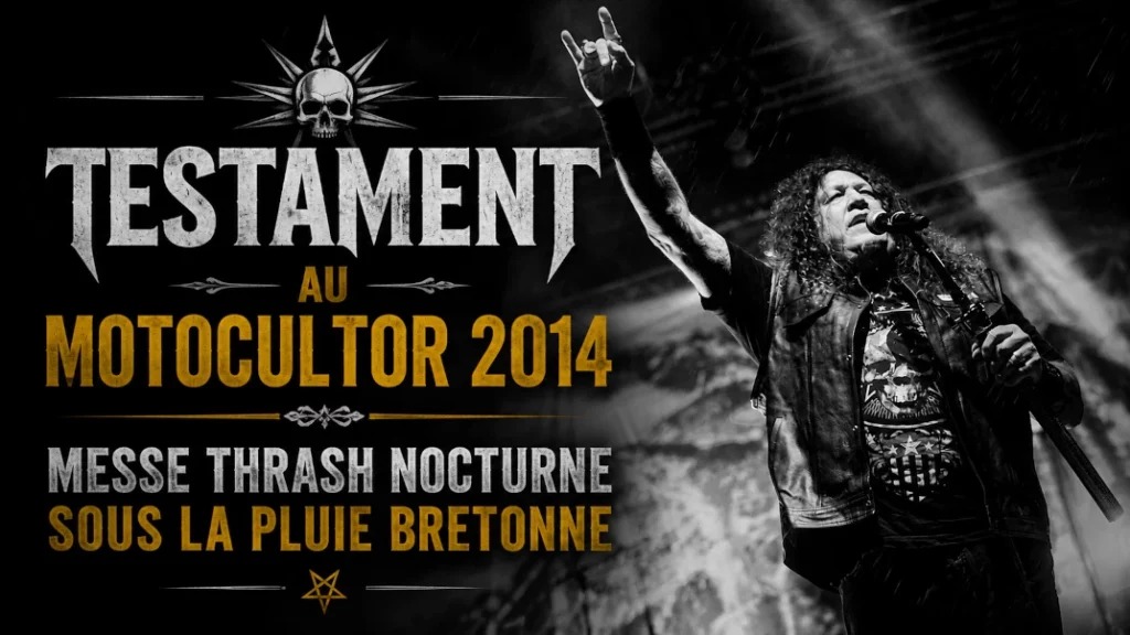 🔥 Testament au Motocultor 2014 : Messe Thrash Nocturne sous la Pluie Bretonne