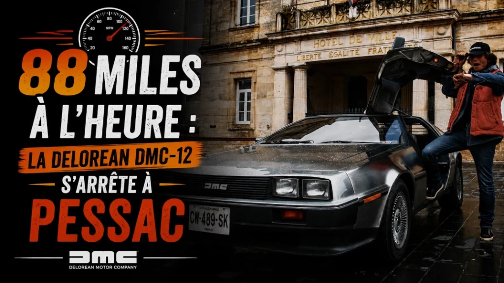 🏎️ 88 Miles à l’heure : La DeLorean DMC-12 s’arrête à Pessac