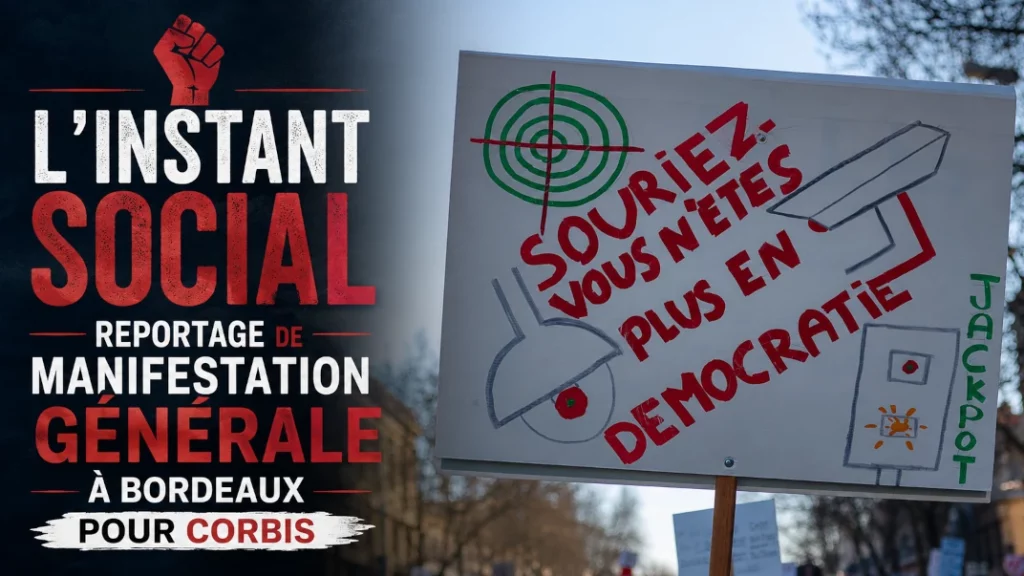 ✊ L&rsquo;Instant Social : Reportage de Manifestation Générale à Bordeaux pour Corbis