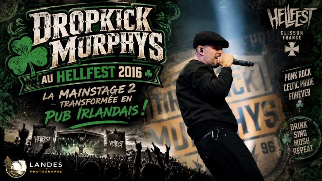 ☘️ Dropkick Murphys au Hellfest 2016 : la MainStage 2 transformée en pub irlandais 🤘