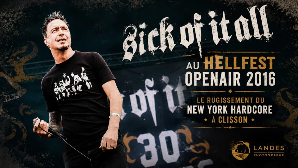 🤘 Sick Of It All au Hellfest OpenAir 2016 : le rugissement du New York Hardcore à Clisson