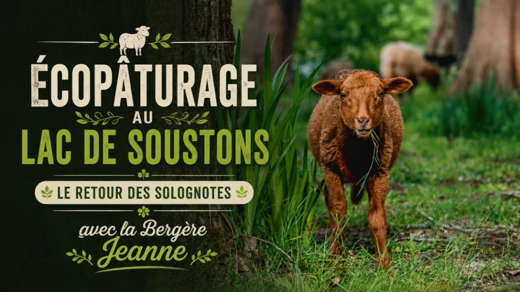 🐑 Écopâturage au Lac de Soustons : Le Retour des Solognotes avec la Bergère Jeanne
