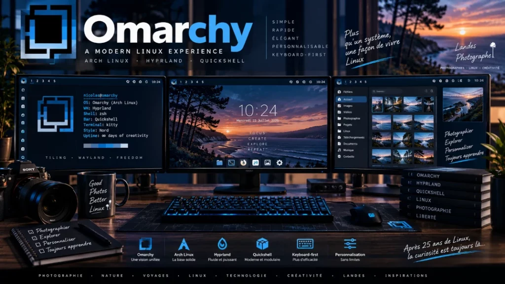 🔳 Omarchy : ma découverte d&rsquo;un Linux moderne après 25 ans de pratique