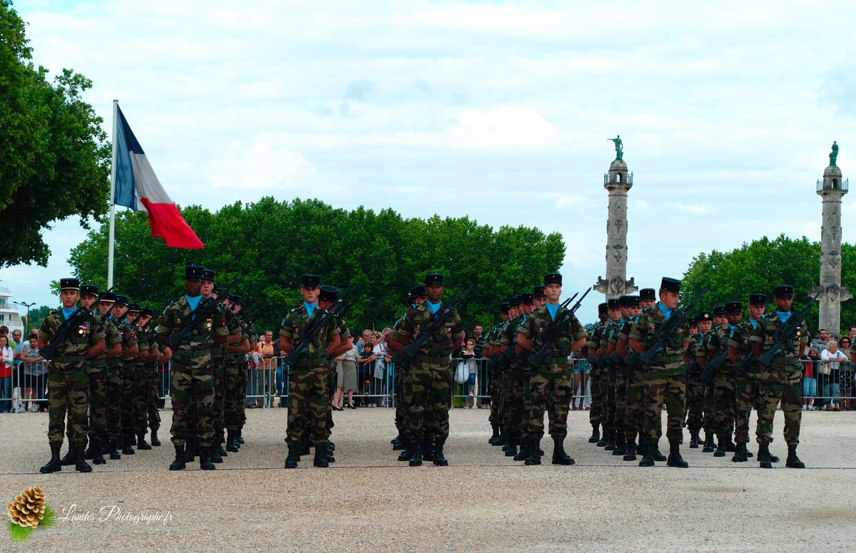 Cérémonie du 14 Juillet à Bordeaux