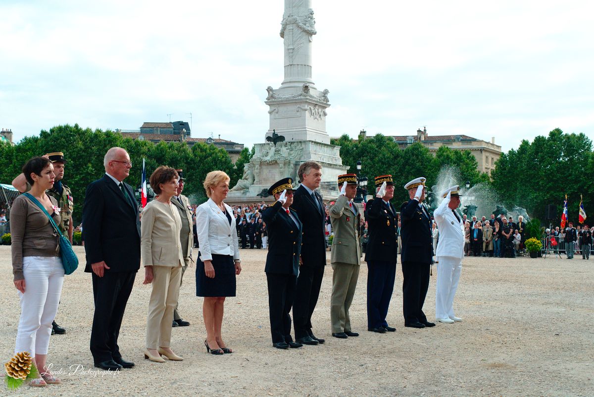 Cérémonie du 14 Juillet à Bordeaux
