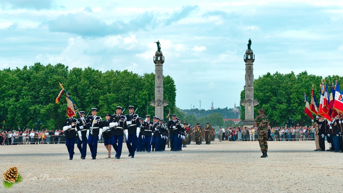 Cérémonie du 14 Juillet à Bordeaux