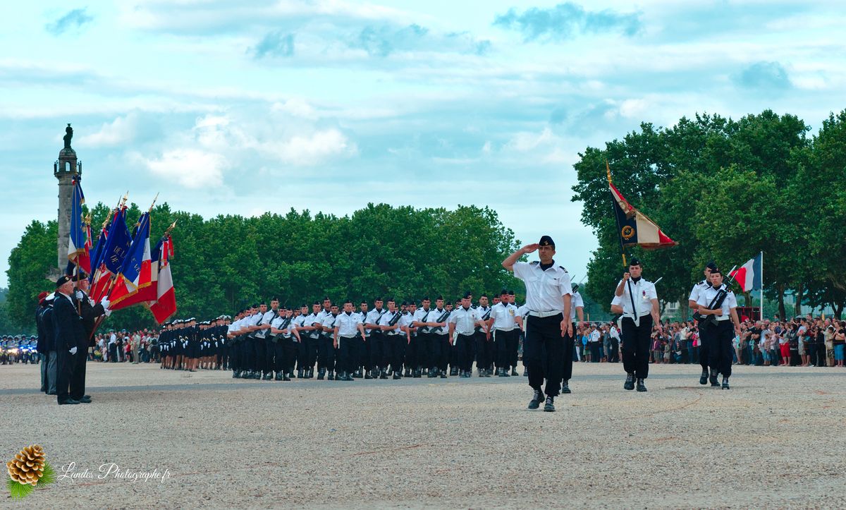 Cérémonie du 14 Juillet à Bordeaux