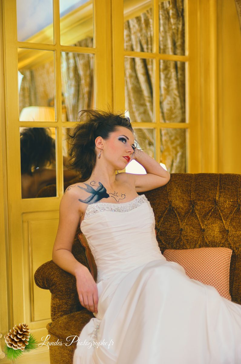 Agnès au Chateau de Mirambeau
