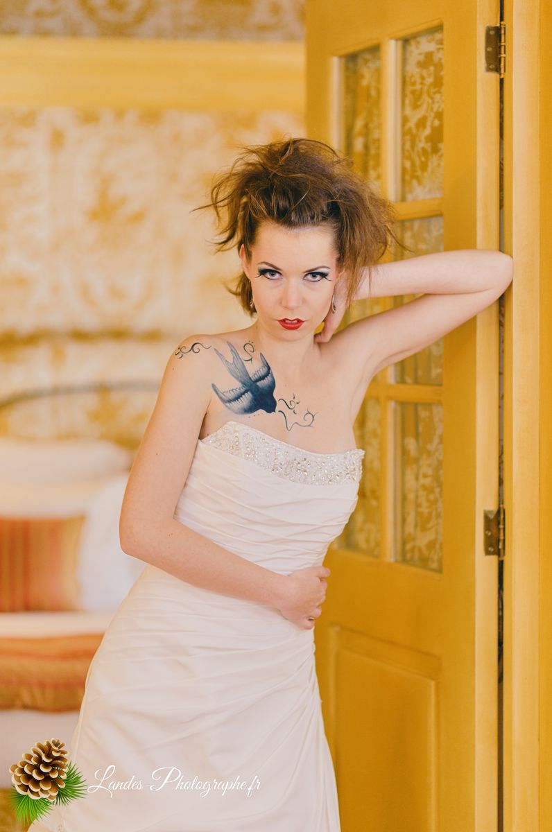 Agnès au Chateau de Mirambeau