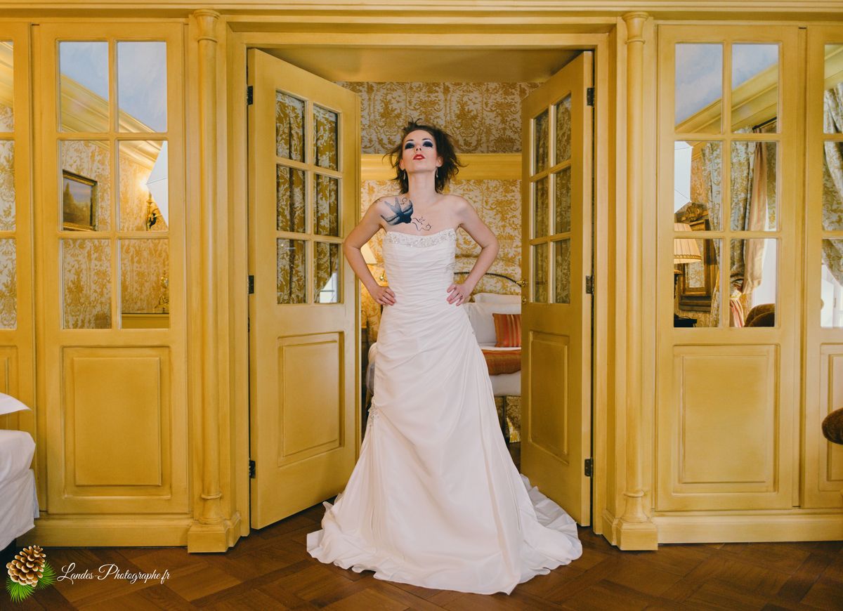 Agnès au Chateau de Mirambeau