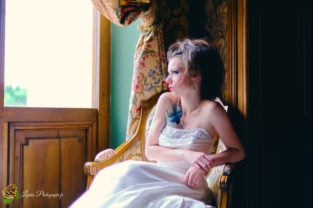Agnès au Chateau de Mirambeau