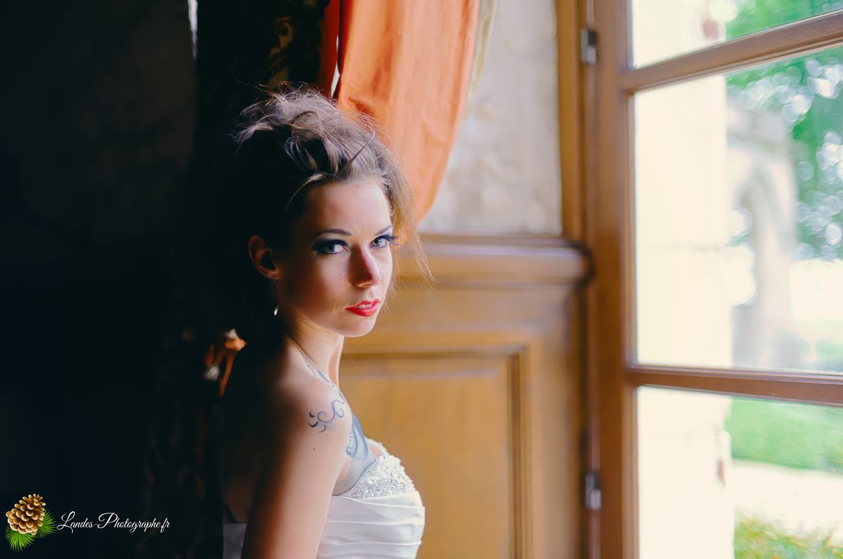 Agnès au Chateau de Mirambeau