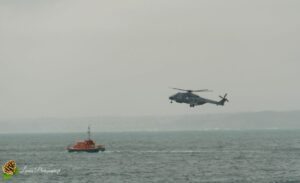 Exercice de sauvetage en mer à Camaret-sur-Mer
