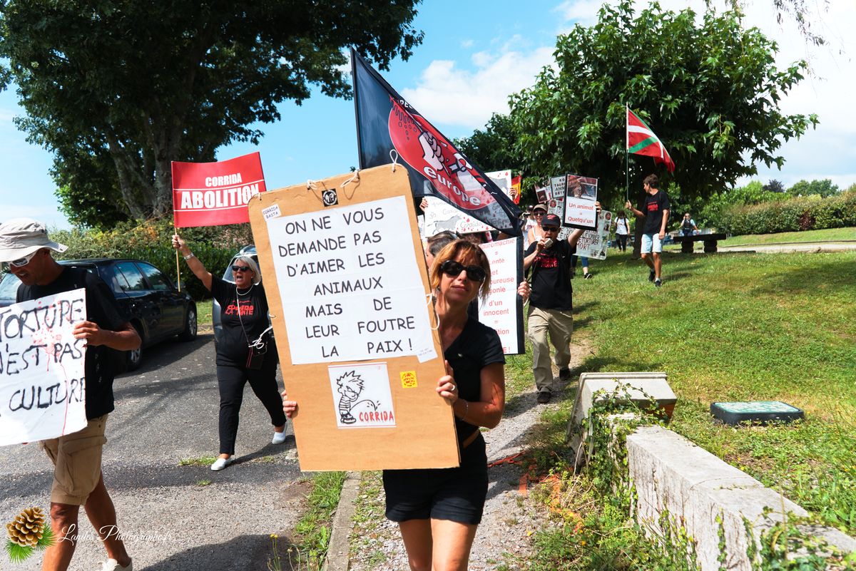 Manifestation pour l’abolition de la corrida à Saint-Vincent-de-Tyrosse