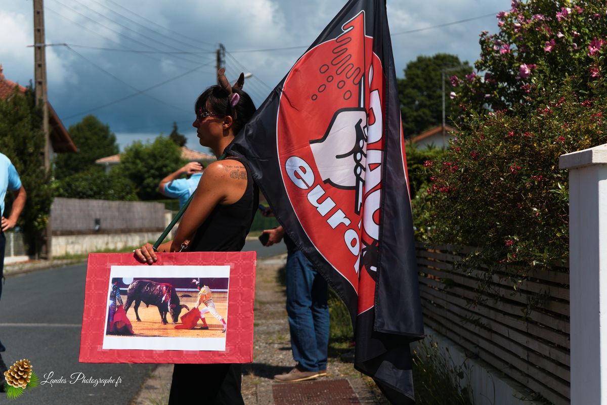 Manifestation pour l’abolition de la corrida à Saint-Vincent-de-Tyrosse