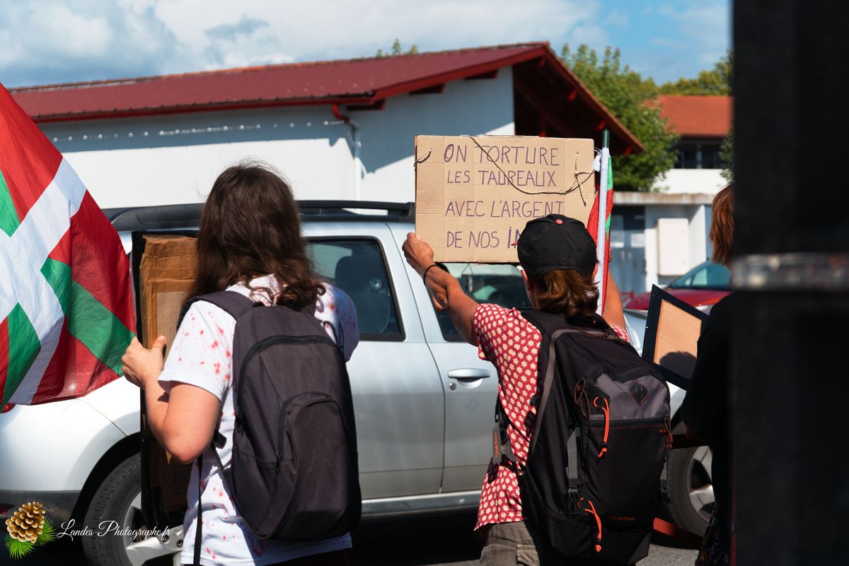 Manifestation pour l’abolition de la corrida à Saint-Vincent-de-Tyrosse