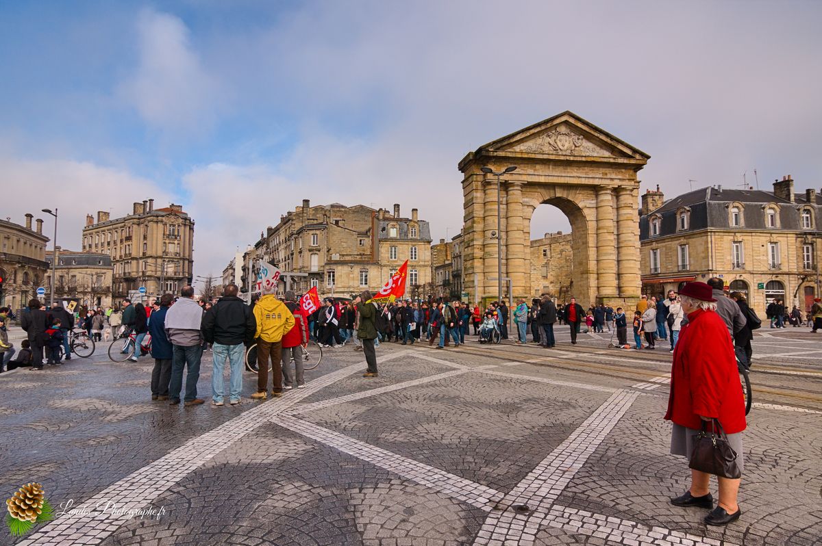 Manifestation générale à Bordeaux