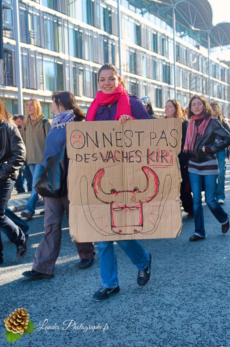 Manifestation générale à Bordeaux