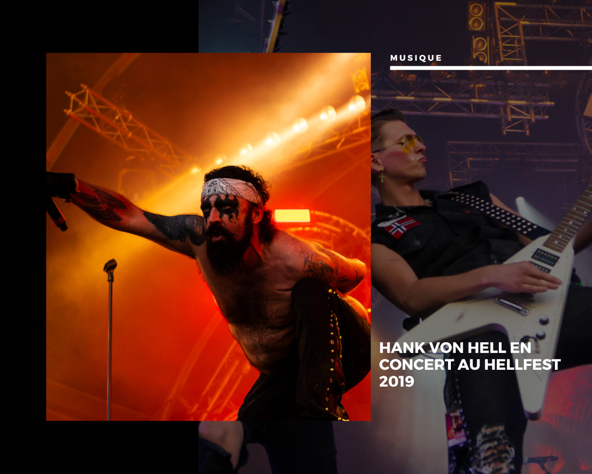 Hank Von Hell en concert au Hellfest 2019